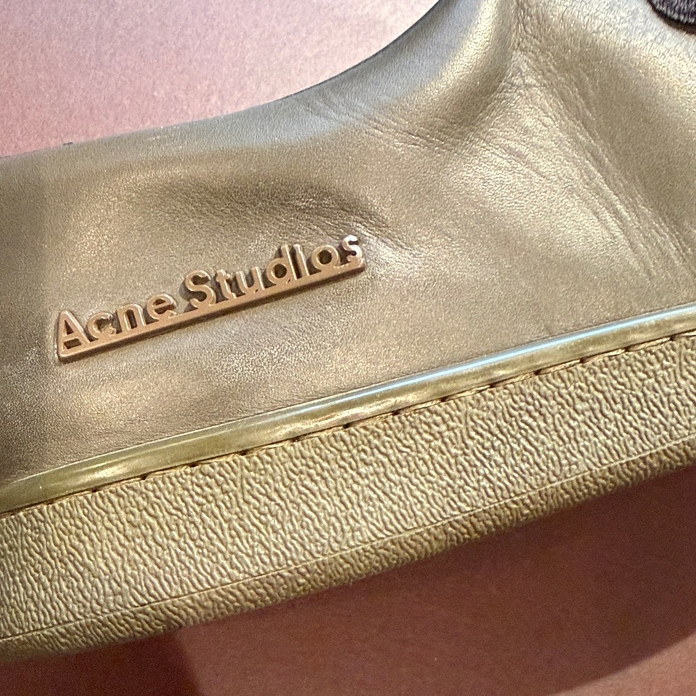Acne Studios Army Green Slip-On Shoes